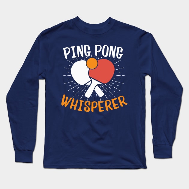 Ping Pong Long Sleeve T-Shirt by Design Seventytwo